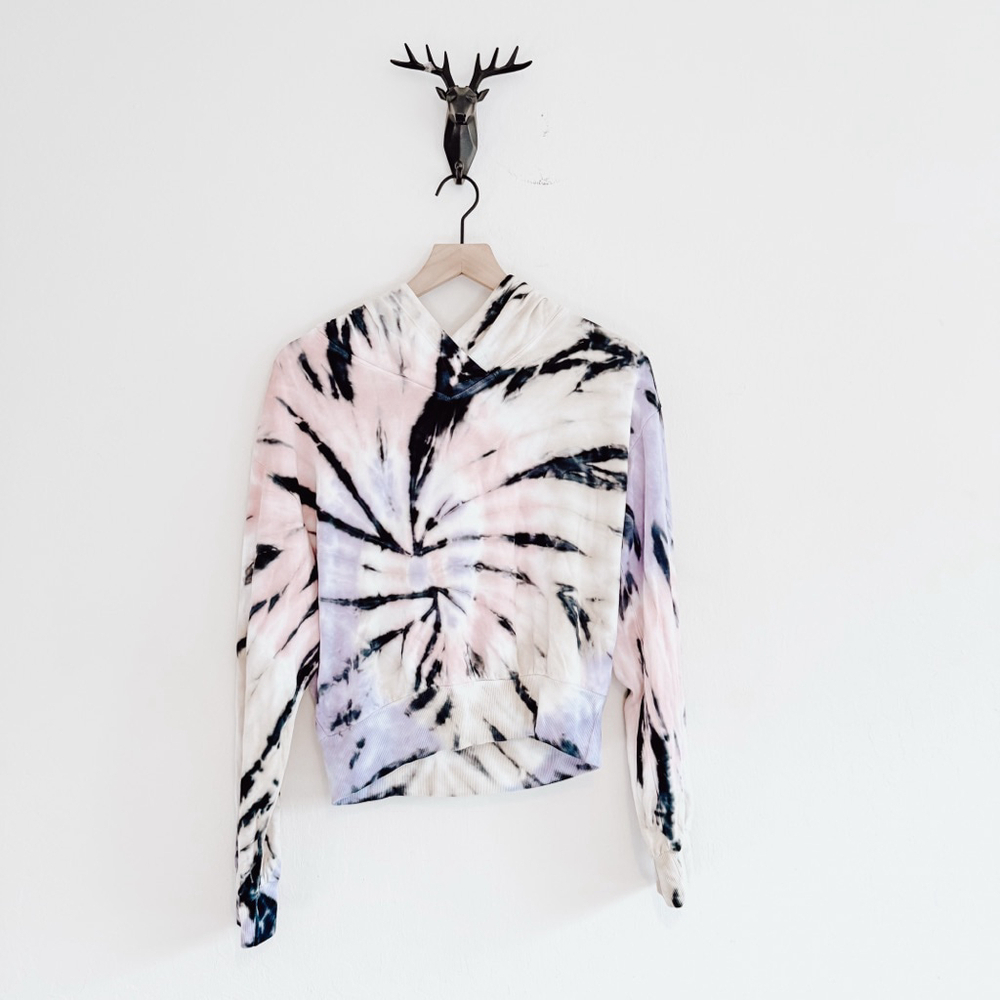 Young Fabulous & Broke Women's Multi-Color Tie Dye Hoodie Size Medium